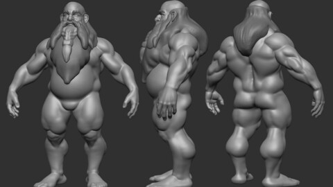 Base Mesh Dwarf