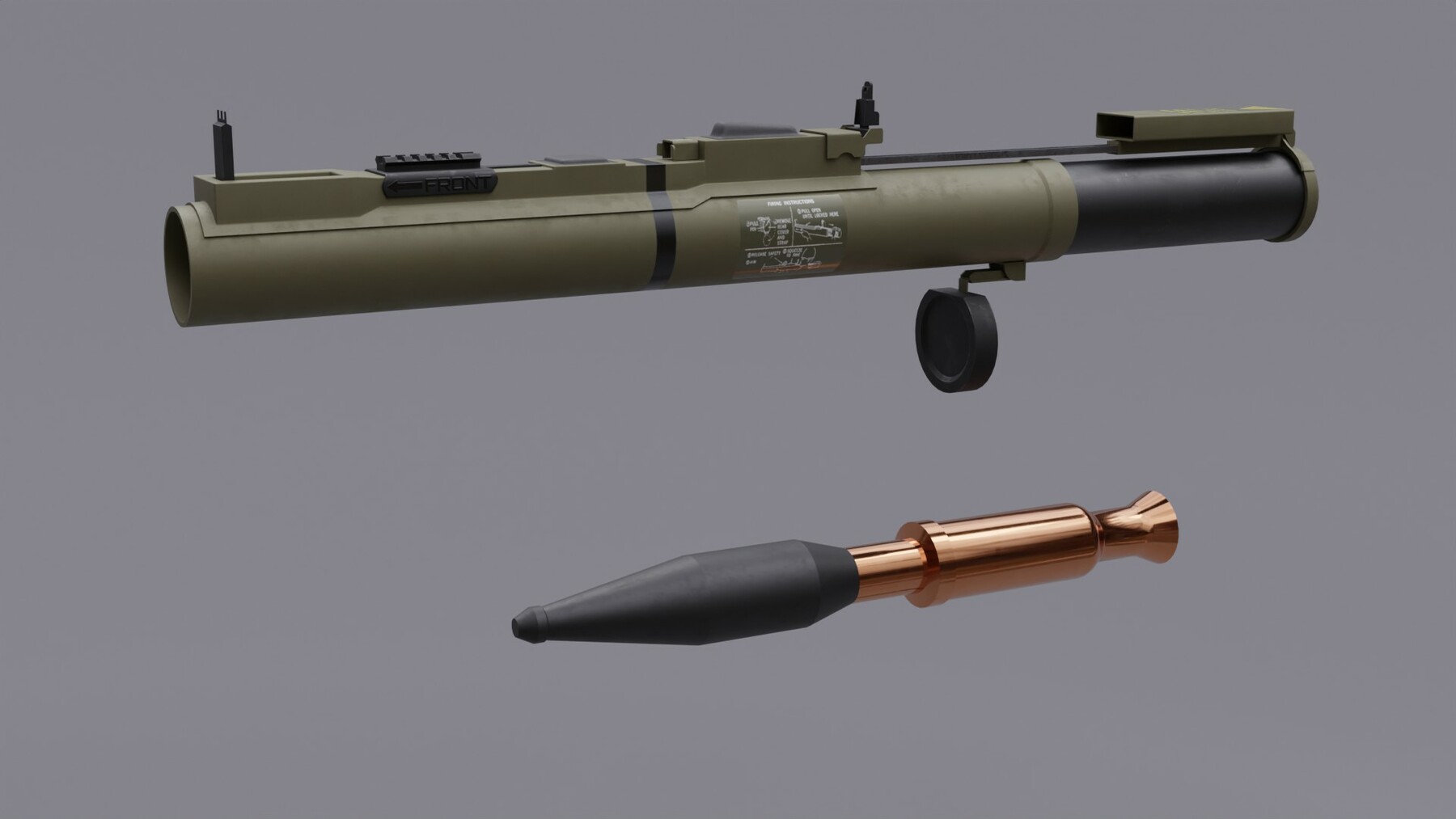 ArtStation - M72A7 LAW Light Anti-Tank Weapon | Game Assets