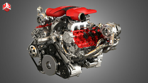 F8 Tributo Engine - V8 Twin Turbo Engine
