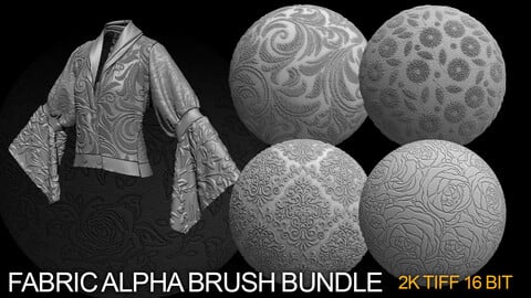 55 fabric alpha brush bundle (tiff 16 bit tilable)
