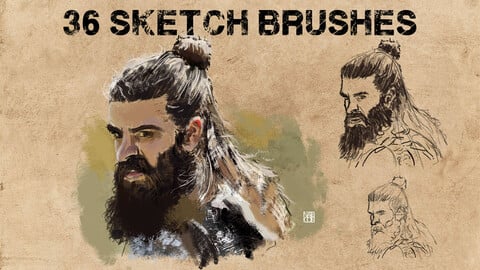 36 Sketch brushes