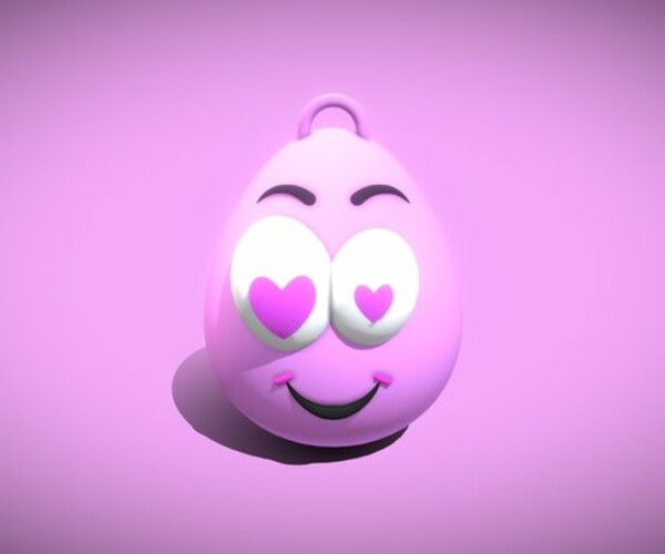 ArtStation Love Emoji Keychain Resources