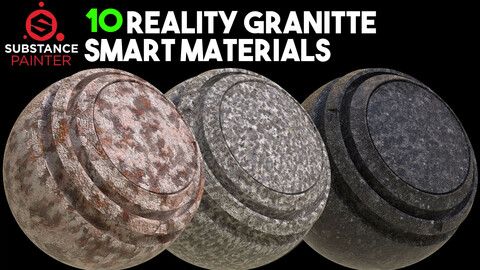 10 High Quality Granitte Smart Materials / .spsm