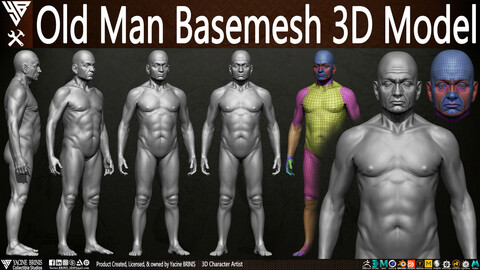 Old Man Basemesh 3D Model