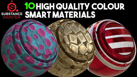10 High Quality Crazy Colour Smart Materials / .spsm