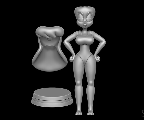 Artstation Hello Nurse Swimsuit Animaniacs 3d Print Model Resources