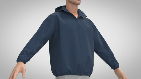 Pocketable Parka, Marvelous Designer, Clo3D +fbx, obj