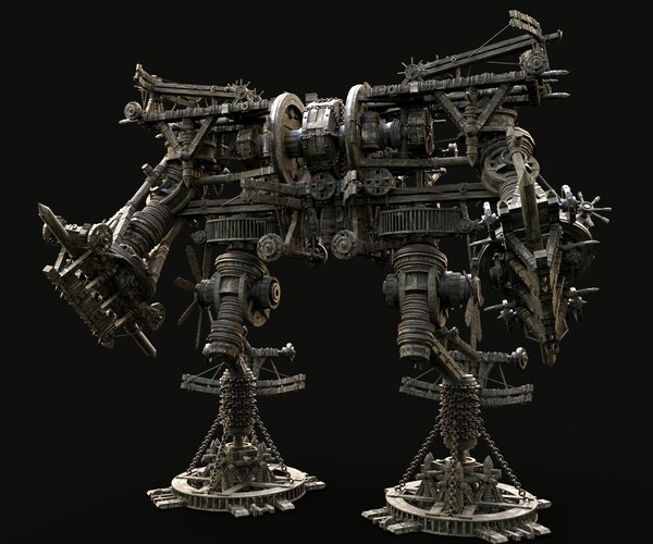 ArtStation - MECH GIANT ROBOT SIEGE ENGINE MACHINE WAR CONSTRUCTION ...