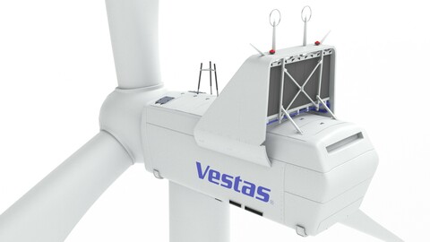 Wind Turbine Vestas with details 3D model