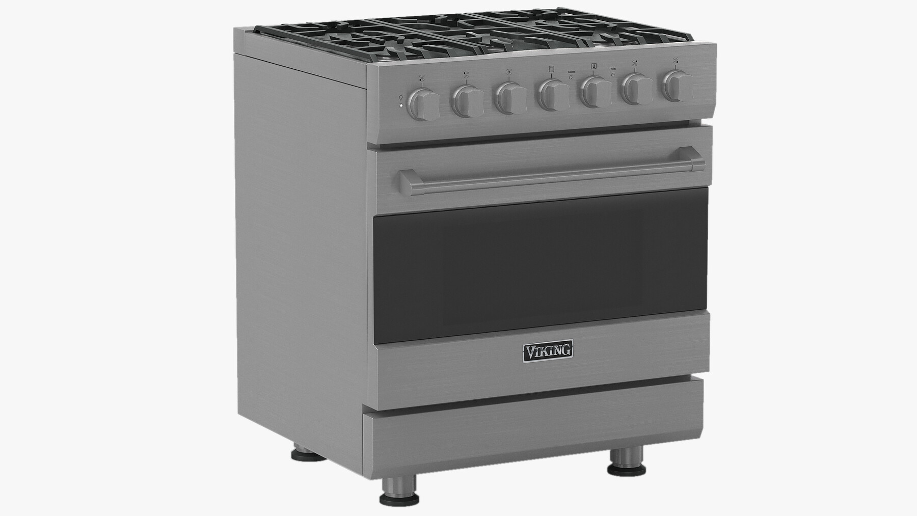 Viking 30in Self-Cleaning Dual Fuel Range - RVDR3302 3D model