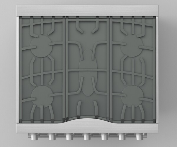 ArtStation Viking 30in SelfCleaning Dual Fuel Range RVDR3302 3d