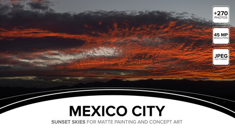 Mexico City Sunset Skies Pack 1