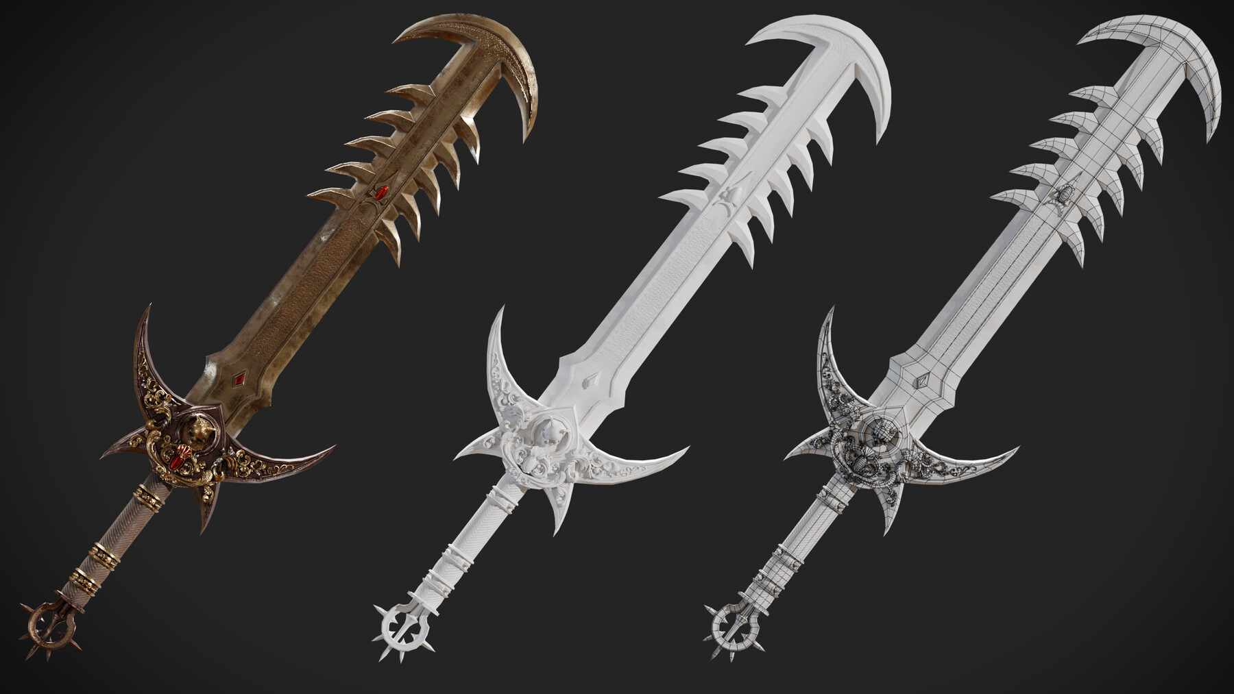 ArtStation - Ritual sword | Game Assets