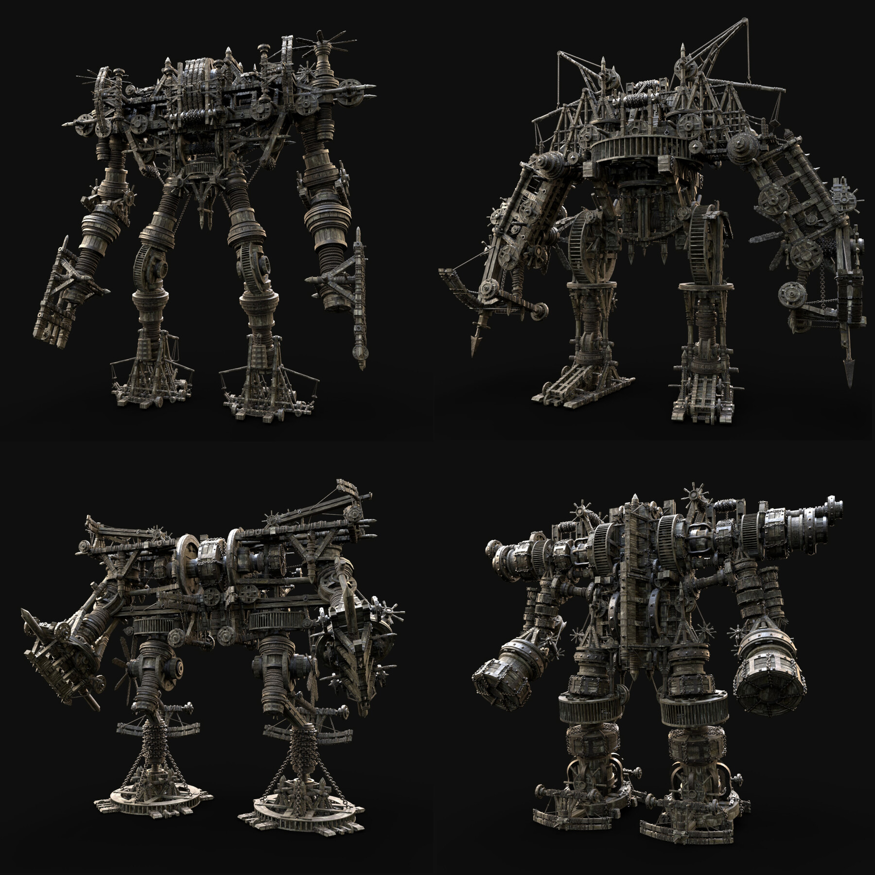 ArtStation - MECH GIANT ROBOT SIEGE WAR MACHINE MEDIEVAL MECHA ...