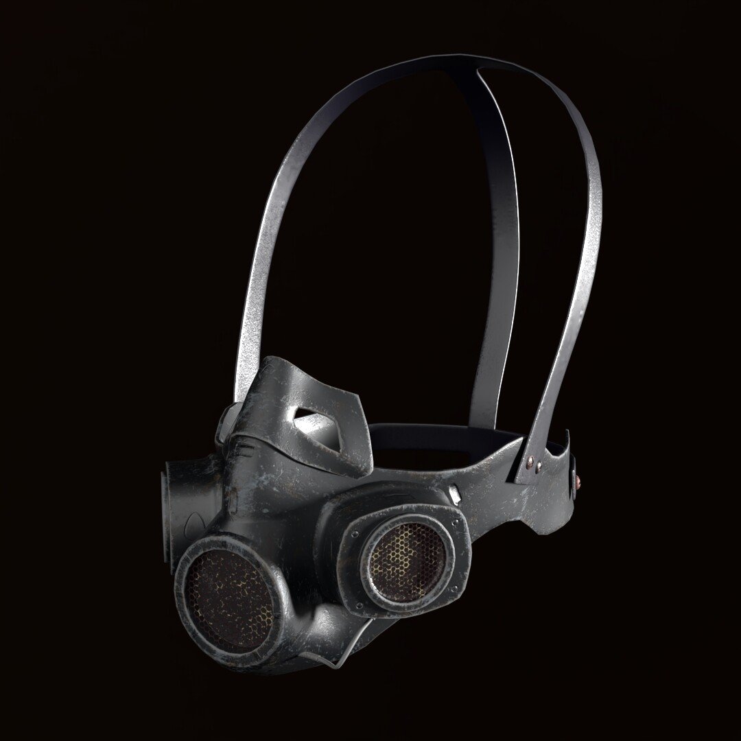 black half gas mask