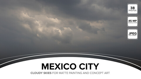 Mexico City Cloudy Skies Pack 1