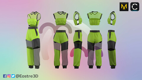 (Womenswear) Sleeveless Top with Trackpants