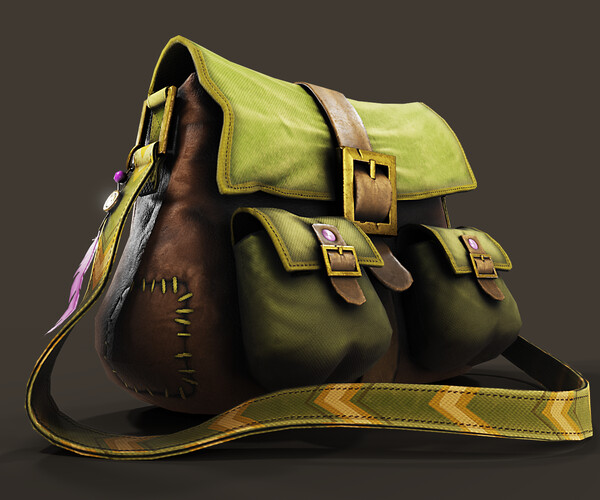 ArtStation - In-game assets Money Bag for POLYSQUID Studio