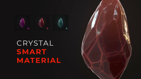 Stylized crystal substance smart material
