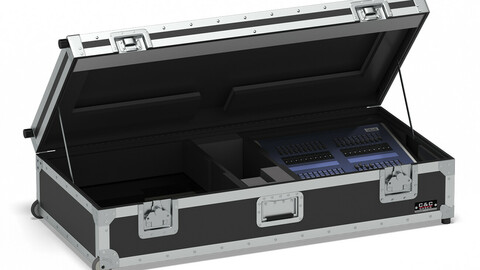 Flight Cases With Device Small 01 3d Model