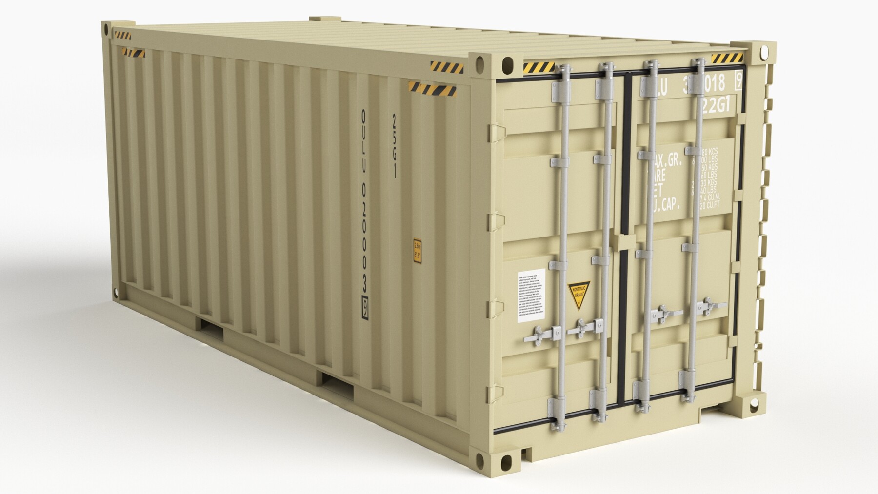 ArtStation - 20 ft Military Containers Sand Colour 3D Model | Resources