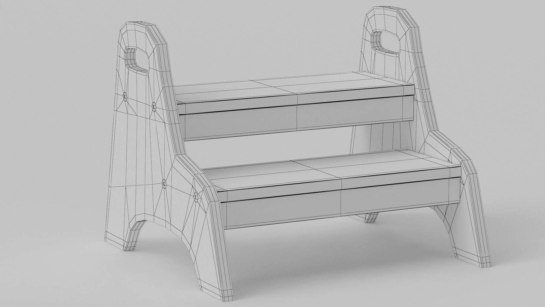 ArtStation Trogen Children's Step Stool Free 3D Model Resources