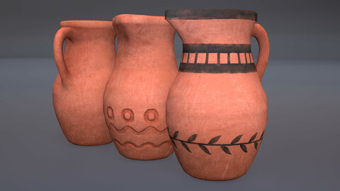 Pottery Pitcher (Free Game Asset)