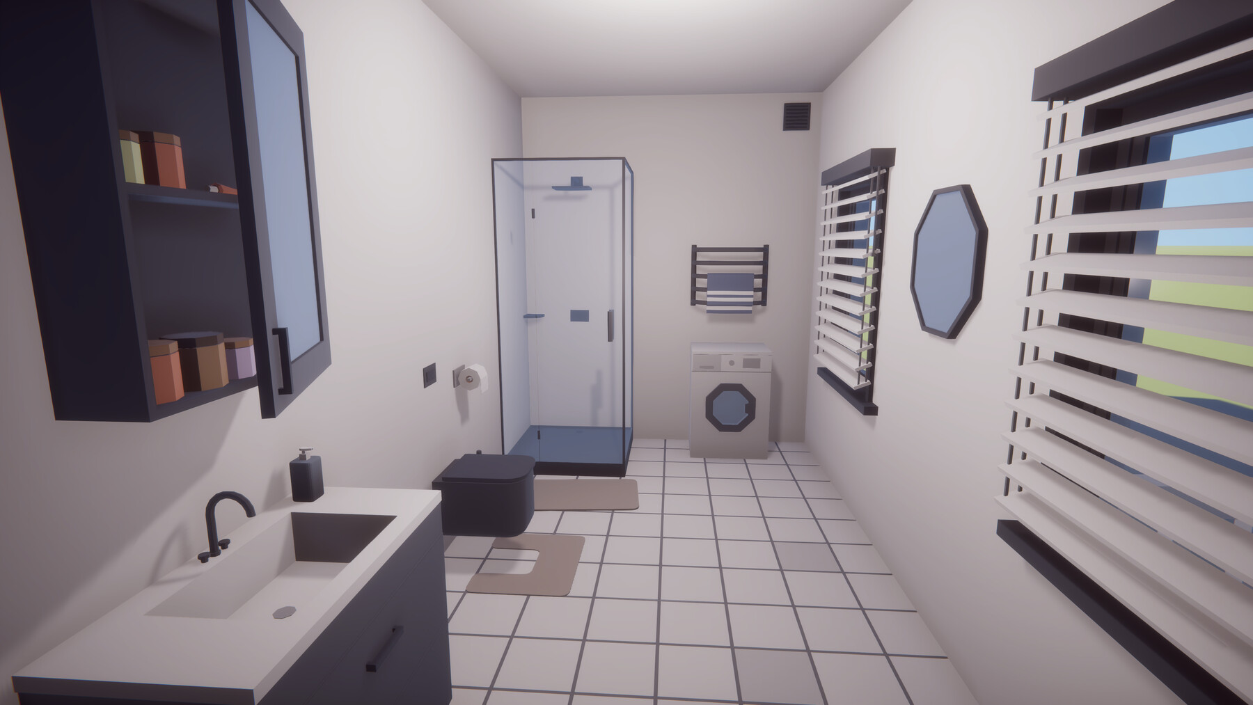 ArtStation - Low Poly House Interior and Exterior - Asset for Unity 3D ...