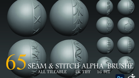 65 seam  stitch alpha  brushe.vol3