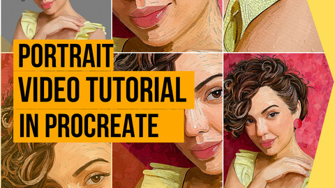 Portrait Painting in Procreate Video Tutorial - Complete and my secret