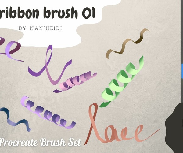 ribbon procreate brush free