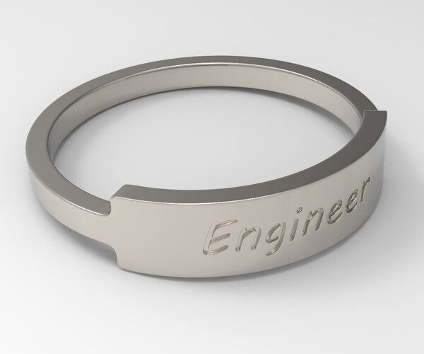 ArtStation Engineer Ring Female Platinum Resources