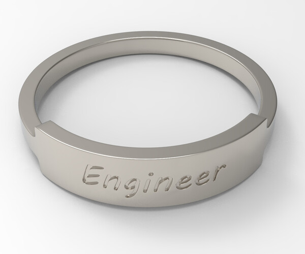 ArtStation Engineer Ring Female Platinum Resources