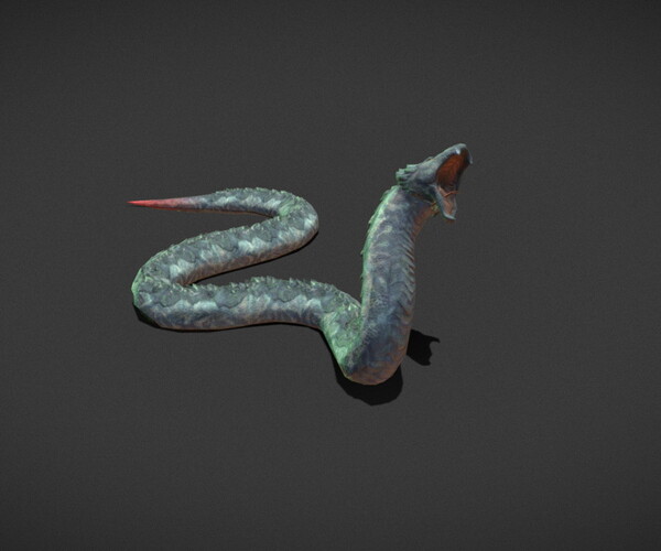 ArtStation - Fantasy Creature - Battle Snake | Game Assets