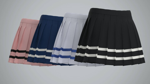 Pleated Skirt