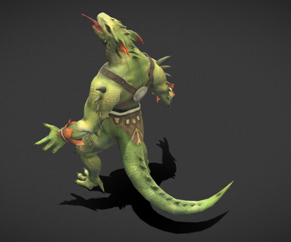 ArtStation - Fantasy Creature - Combat LizardMan | Game Assets