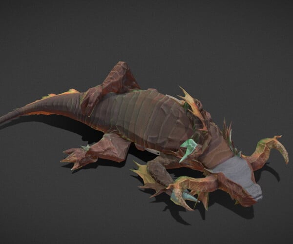 ArtStation - Fantasy Creature - Crocodile | Game Assets