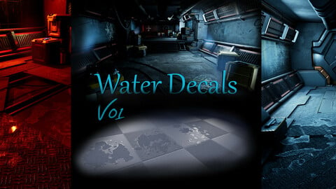 4K Water Puddle Decals (Unreal Engine 4)