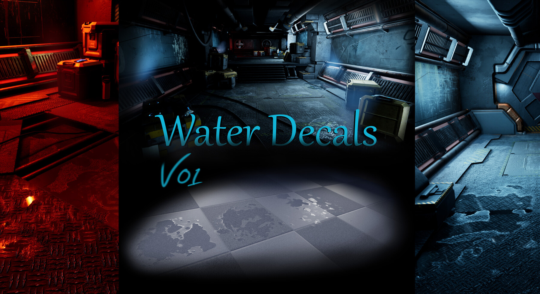ArtStation 4K Water Puddle Decals (Unreal Engine 4) Game Assets
