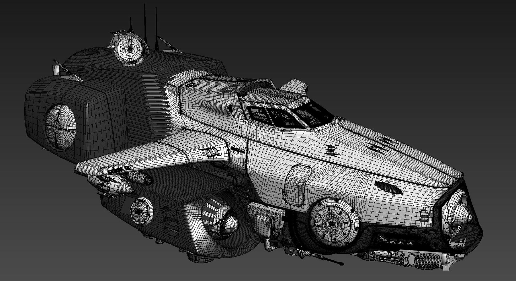 ArtStation - Spaceship with Interior | Resources