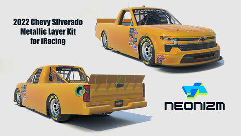 Neonizm Texture Tool Kit - iRacing NASCAR Chevy Silverado (2022)