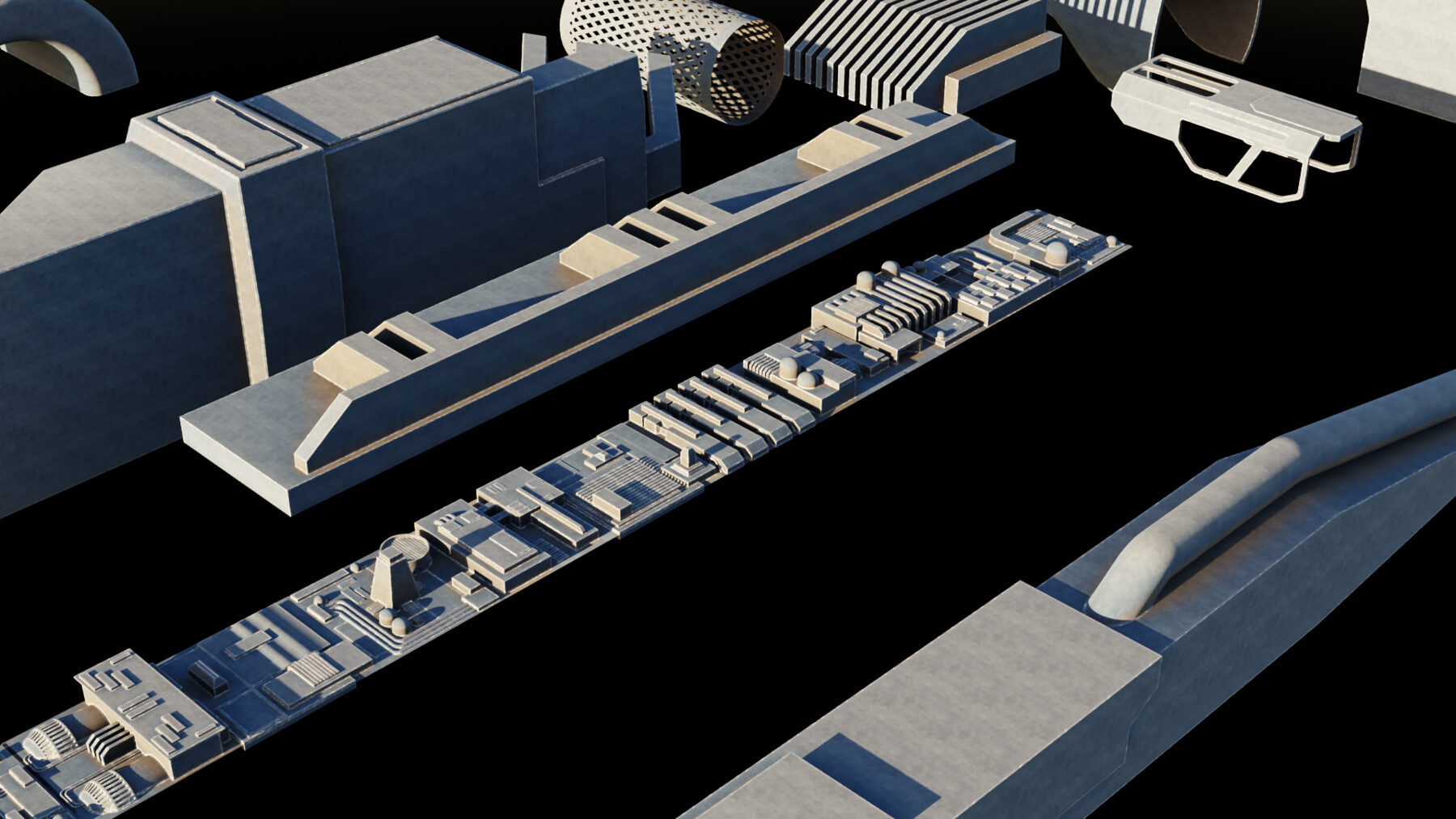 ArtStation KitBashing Greeble Set Resources