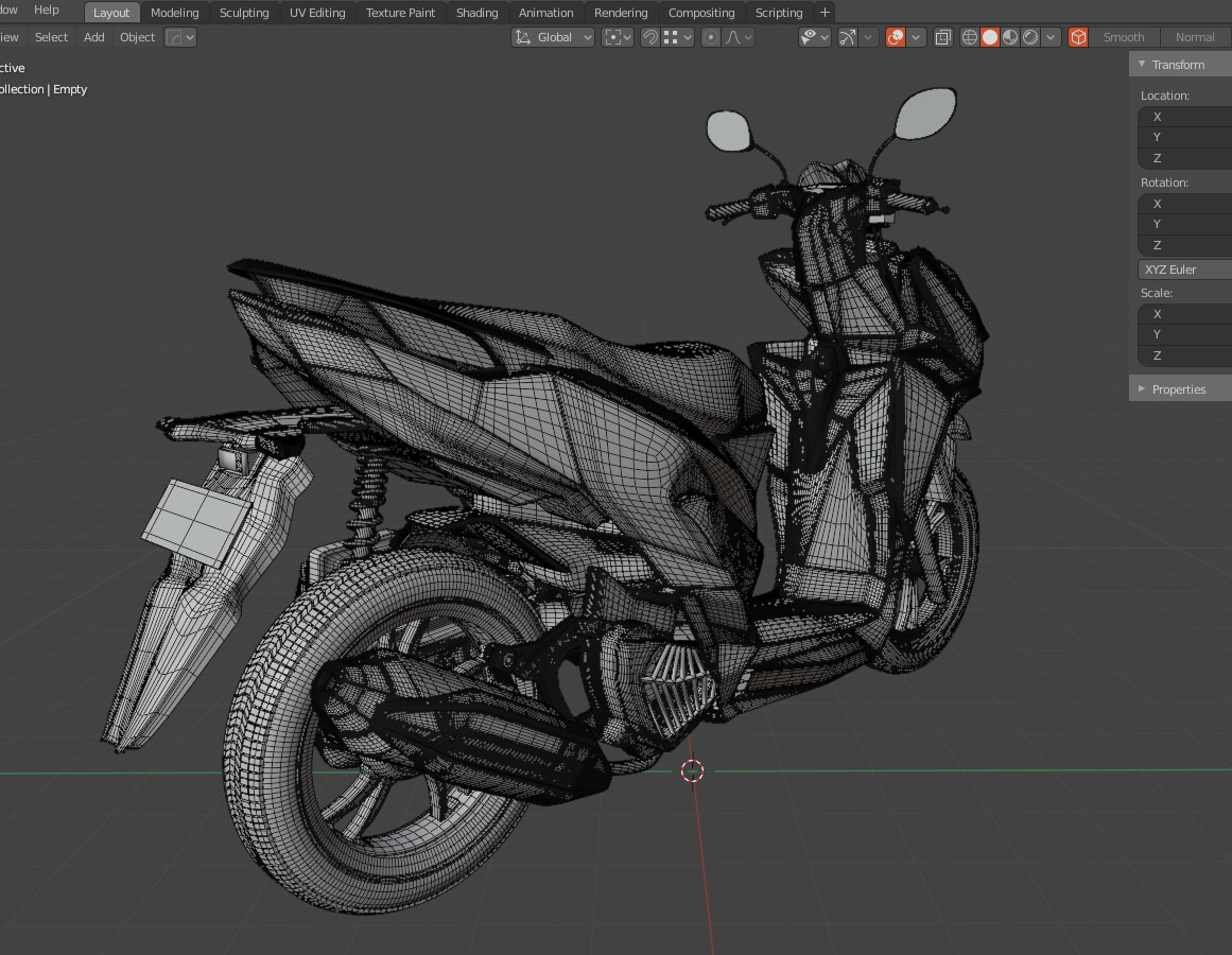 ArtStation - Honda Vario 2019 3D Model | Game Assets