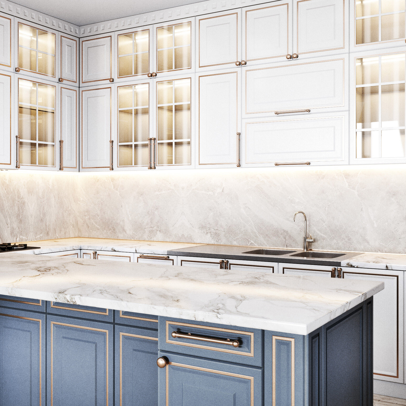 ArtStation - Neoclassical kitchen n3 | Resources