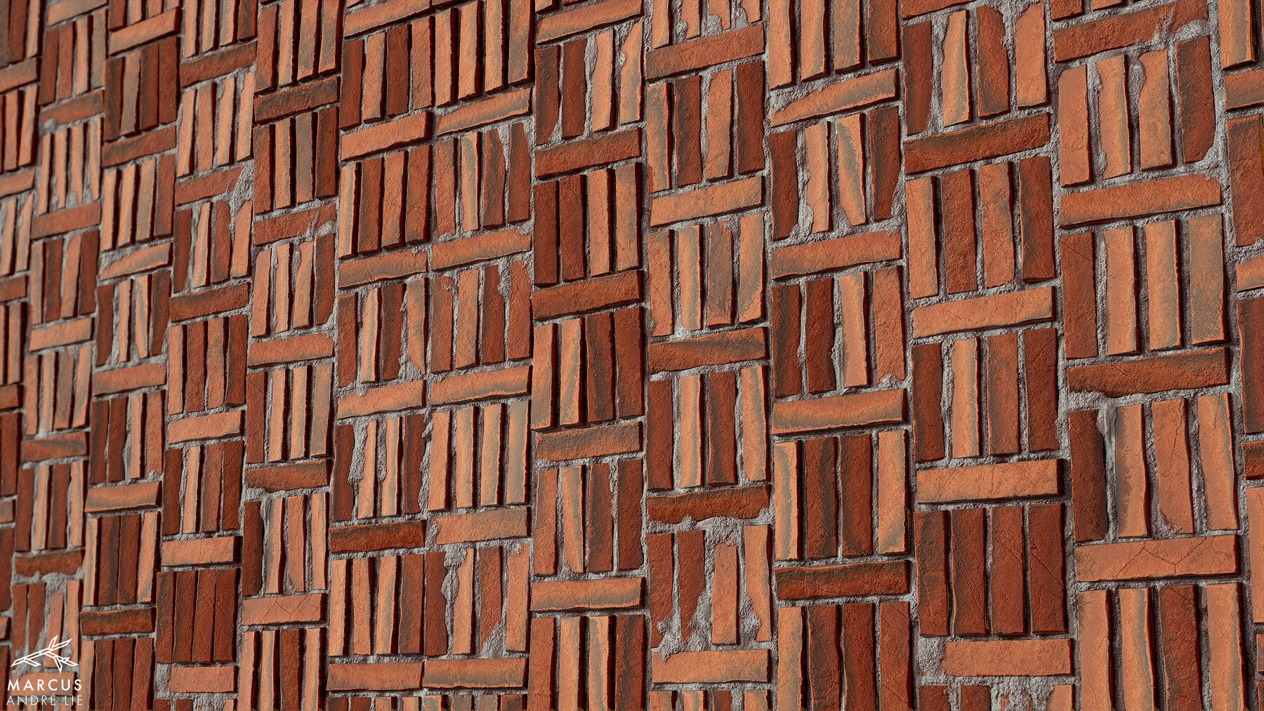 Artstation Procedural Brick Material Substance Designer Game Assets