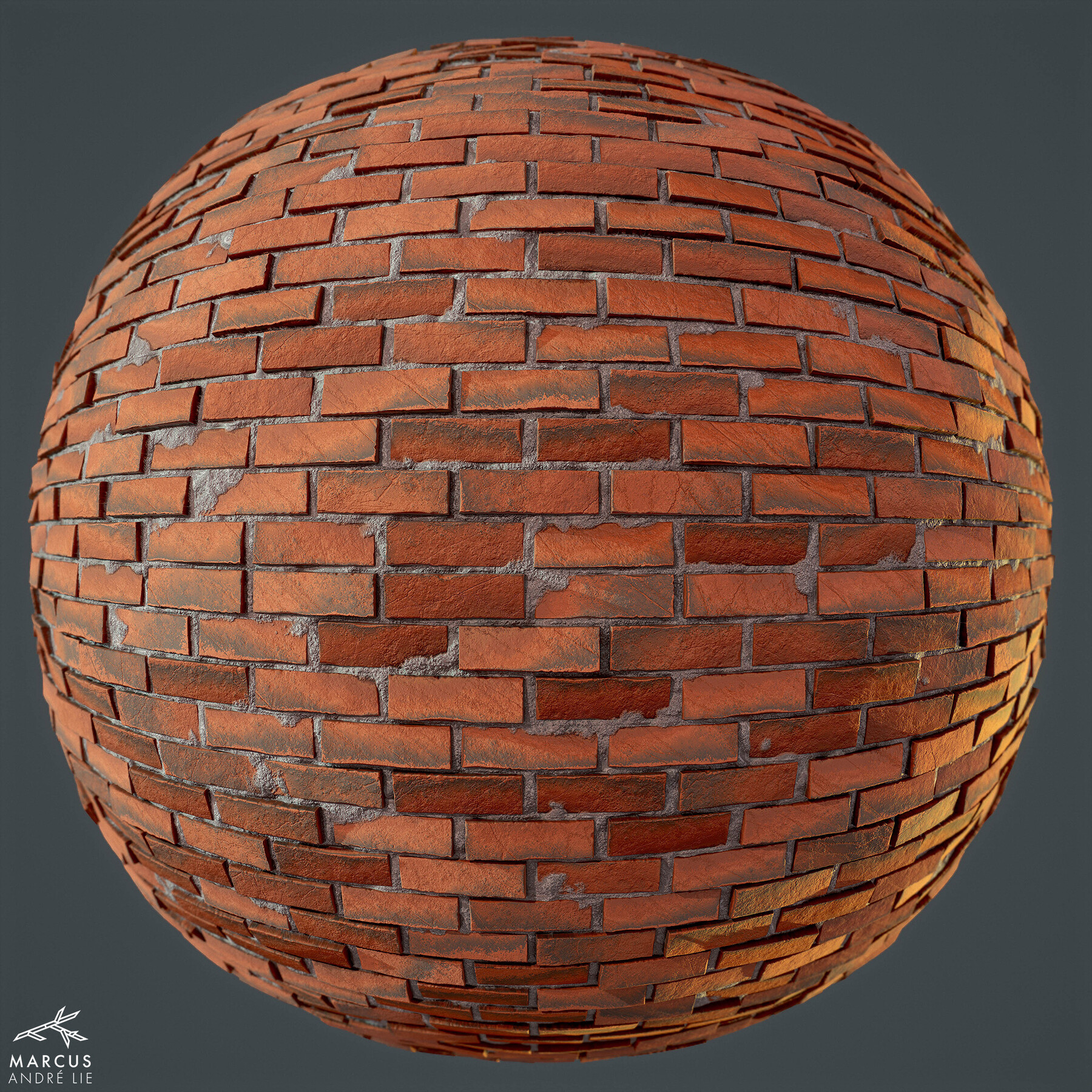 Artstation Procedural Brick Material Substance Designer Game Assets