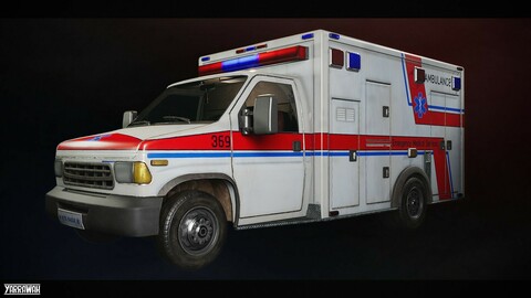 Ambulance - Drivable [UE4] [UE5]
