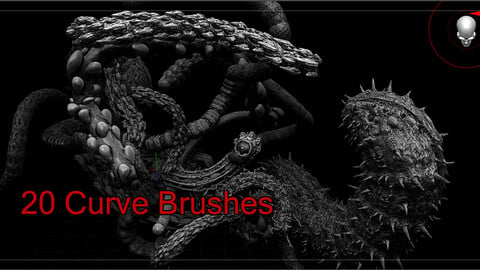 20 Curve Brushes worm_insect_stuff