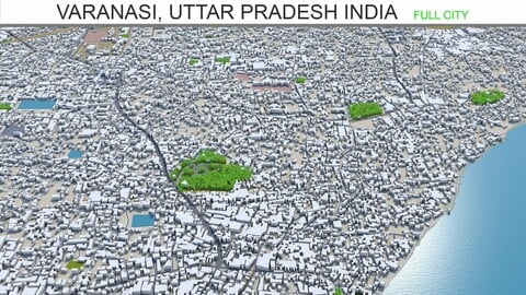 Varanasi City 3D Model India