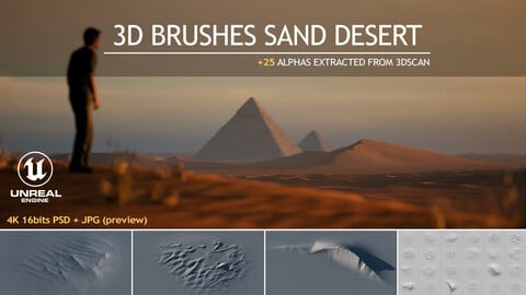 3D brushes SAND DESERT